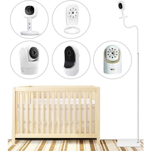 Baby Monitor Floor Stand Compatible with Infant Optics , Nanit Pro, Owlet Cam/Cam 2 Baby Monitor, Adjustable Height 67" ,Also fit for Cameras with 1/4 Thread Connection,Universal Baby Camera Stand