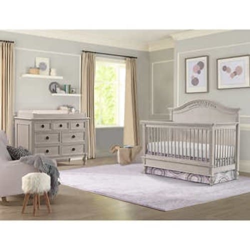 Imagio Baby Victoria 2-piece Crib Set, Lace Finish | Costco