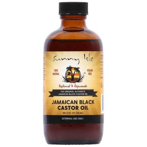 Sunny Isle Jamaican Black Castor Oil 4oz | 100% Natural for Hair, Scalp and Skin Care