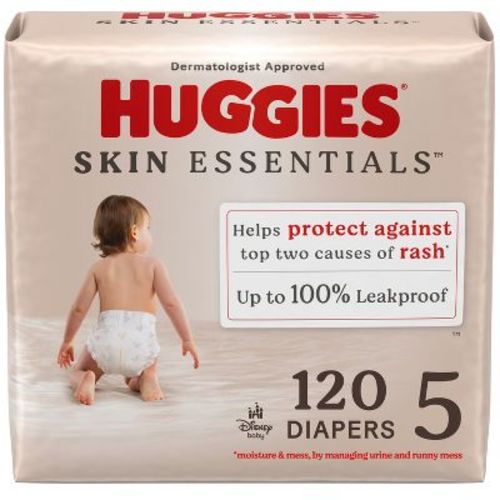 Huggies Skin Essentials Luxury Diapers – (Select Size and Count)