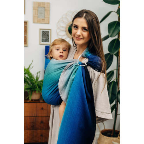 Ring Sling, Airglow, Gathered shoulder | Mama & Roo's