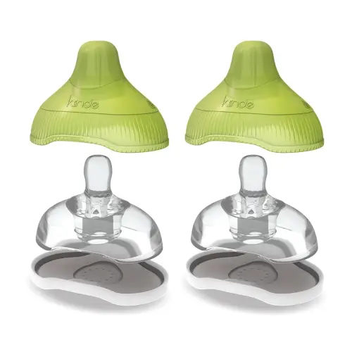Kiinde Twist Active Latch Nipples for Breast Milk or Formula Feeding - Slow Flow (2 Pack)