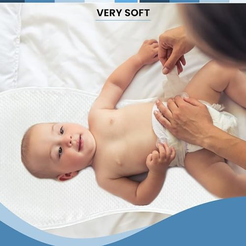 Changing Pad Liner, Fits in Peanut Shaped Changing Pads, Super Soft Peanut Changer Liners are Warm On a Baby's Back, Thicker Waterproof Pads are Machine Washable - 3 Pack