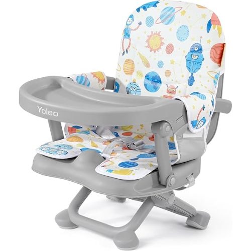YOLEO Baby Booster Seat (Grey Outer Space with Cusion)