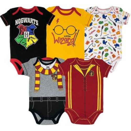 Harry Potter Infant Baby Boys 5 Pack Bodysuits 5-Pack 18 Months