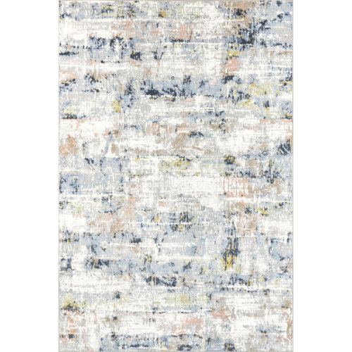 17 Stories Aaliyah SpinClean Casual Abstract Machine Washable Area Rug & Reviews | Wayfair