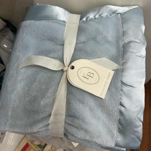 Pale Blue Fleece Blanket