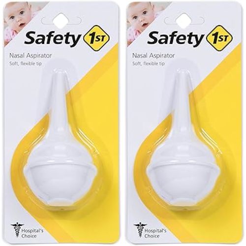 Safety 1st Newborn Nasal Aspirator, White, One Size (Pack of 2)