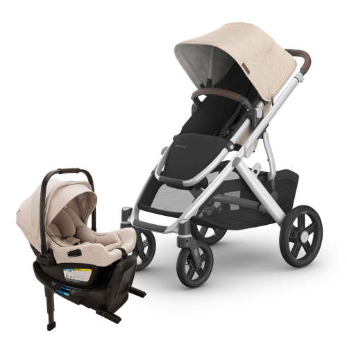 Vista V3 Stroller + Nuna PIPA Series Travel System - Declan / PIPA  aire rx / Biscotti