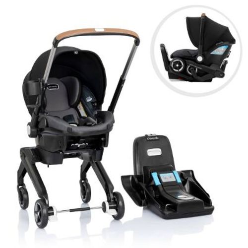 Evenflo Shyft Dualride Travel System With Carryall Storage - Boone Gray