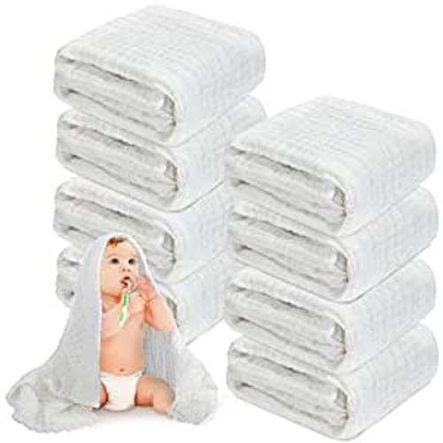 Amazon.com : Bulk 8 Pcs Muslin Baby Blanket 43 x 43 Inch, Baby Bath Towels Cotton 6 Layer Thick Baby Large Muslin Bath Towel Wrap Blanket for Newborns Toddlers Boys Girls Babies : Baby