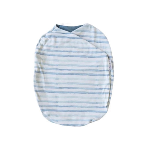 Size S - Cocoon Swaddles for Newborn - Shop Swaddles | Mama Coco | Chambray Waves |