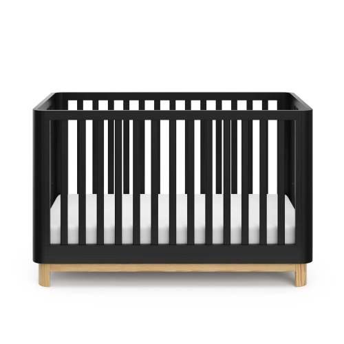Santos 3-in-1 Convertible Crib - Black/Natural