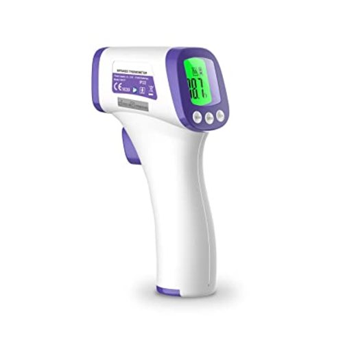 Infrared Forehead Thermometer for Adults, BLScode Digital Contactless Thermometer for Kids, Touchless Thermometer for Baby, Accurate Instant Read with Digital LCD Display - NO Battery Included