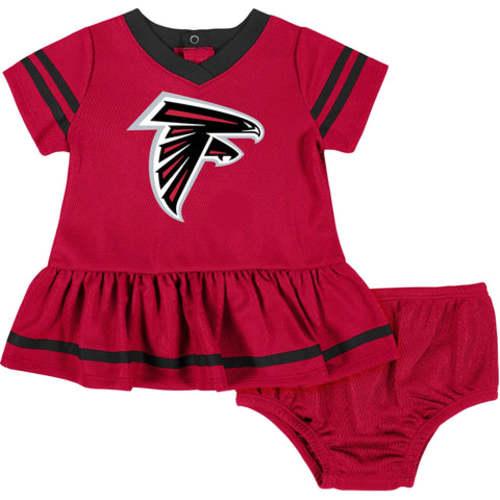2-Piece Baby Girls Atlanta Falcons Dress & Diaper Cover Set