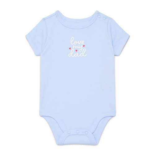 Wonder Nation Baby Girls Bodysuit with Short Sleeves, Sizes 0-24 Months