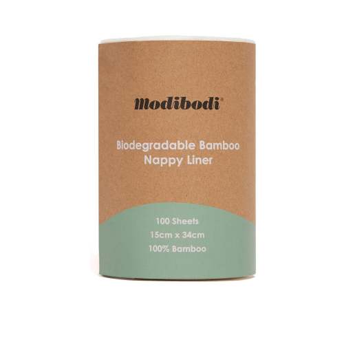 Biodegradable Bamboo Nappy Liner White