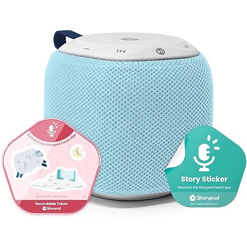 Storypod The Learning-First Audio Play System | Starter Set Plus Interchangeable Baby Blue Sleeve | Interactive Educational Toy & Storyteller | Boys & Girls | Young Kids | Toddlers & Preschoolers