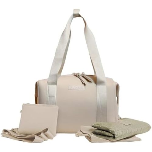 Bolsa de pañales – Bolsa de bebé de neopreno premium para mamá con cambiador portátil y bolsa – Bolsa de pañales ligera y resistente al agua – 12 x 7 x 8 pulgadas