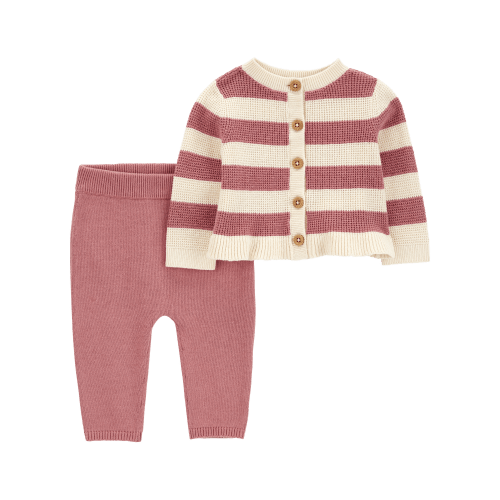 Baby 2-Piece Striped Cardigan & Pant Set - Carter's | Carter's