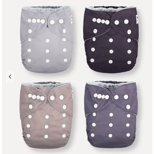 4 Pack Cloth Diapers- Amethyst