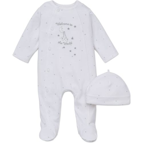 Little Me Footie Pajamas Cotton Baby Sleepwear Boys and Girls Footed Sleeper - Newborn