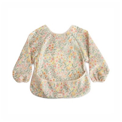 Long Sleeve Bib Pastel Blooms One Size