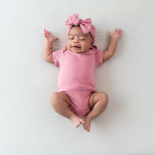 Knotted Bow Headband in Apple Blossom