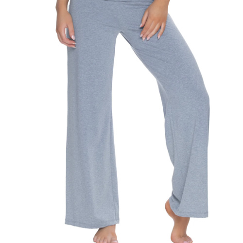 Organic Cotton Stretch Wide Leg Roll Over Pant