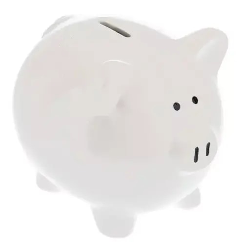 White Piggy Bank