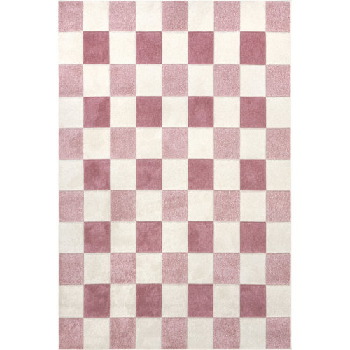 Latitude Run® Aubrey Checkered Kids Area Rug & Reviews | Wayfair