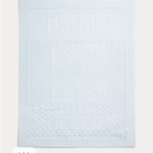 Pointelle-Knit Cotton Blanket