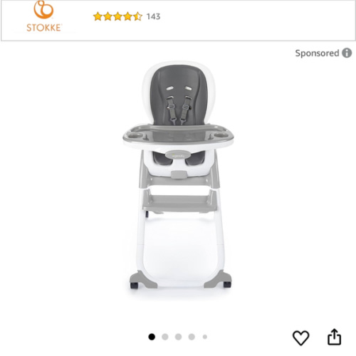 Ingenuity SmartClean Trio Elite 3-in-1 Convertible Baby High Chair, Toddler Chair, and Dining Booster Seat, For Ages 6 Months and Up, Unisex - Slate