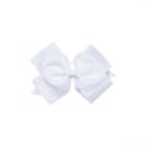 Traditional Grosgrain Hair Bow, Porcelain White – Stitchy Fish