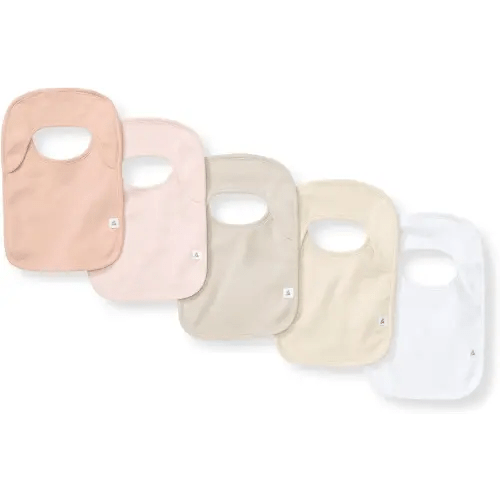 Burt's Bees Baby Infant Bibs, 100% Organic Cotton Drool Cloths, Newborn Essentials