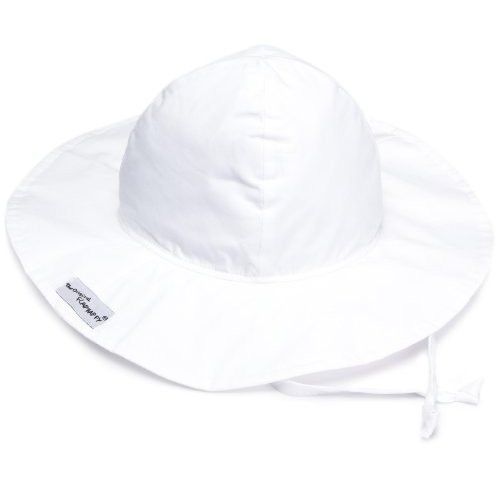 Flap Happy Floppy Hat, White Medium