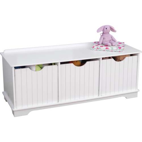 Nantucket Storage Bench, White - KidKraft | Maisonette