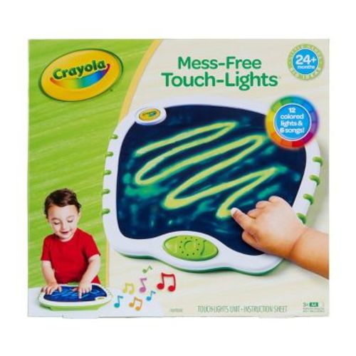 Crayola Mess Free Touch Lights Stage 2: Toddler Doodle Board, Mess-Free Coloring, Creative Activity, Ages 2+
