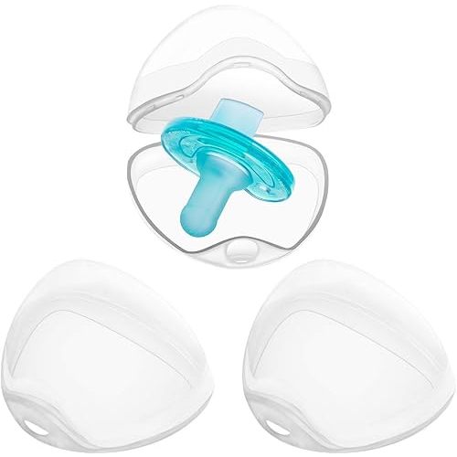 Pacifier Case Pacifier Holder Case Pacifier Clip Binky Holder Case Pacifier Box Pacifier Accessories 3 Pack Transparent