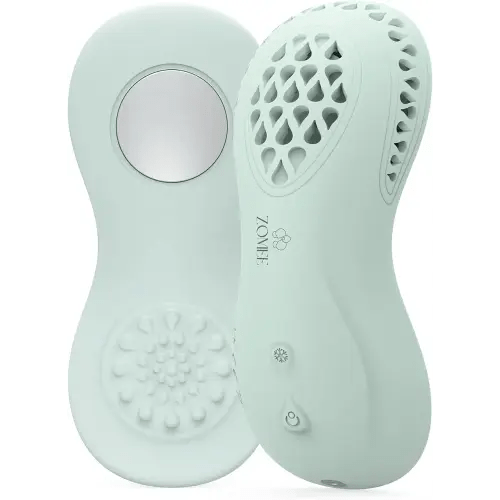 Zomee Cooling Lactation Massager – 2-in-1 Breastfeeding Relief for Engorgement & Clogged Ducts, Vibration & Cooling Therapy, Portable, Rechargeable, BPA-Free for Nursing Moms