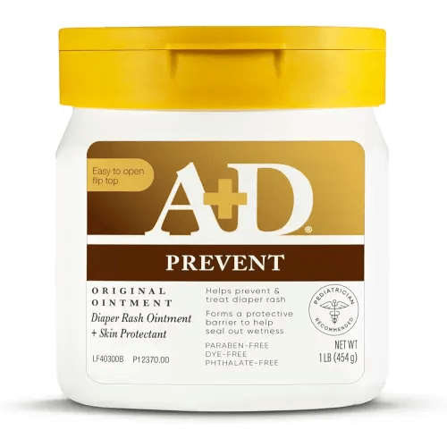 A+D Original Diaper Rash Ointment, Skin Protectant With Lanolin and Petrolatum, (Packaging May Vary) Cream 16 Ounce (Pack of 1)