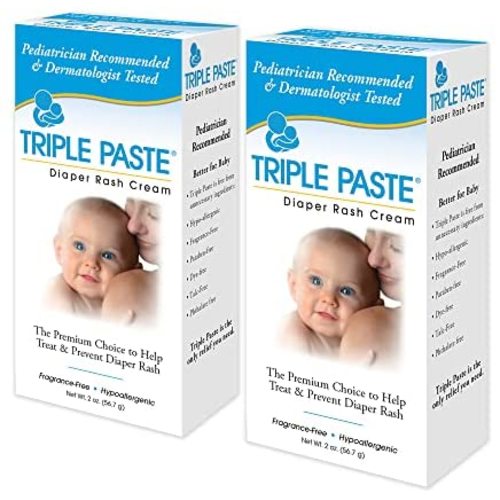 Triple Paste Triple Paste Medicated Ointment for Diaper Rash, 2-Ounce (Pack of 2)