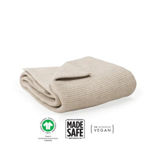 Organic Waffle Baby Blanket