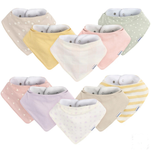 10-Pack Baby Girls Pink Plaid Jersey Bandana Bibs – Gerber Childrenswear