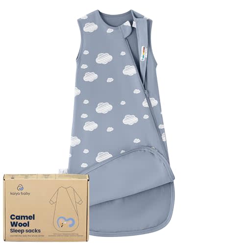 kaiya baby Unisex Sleeping Bag for Babies and Toddlers 0.5 Tog Sleep Sack 6-18 Months, Newborn Sleep Sack, Wearable Blanket Baby, One Piece Sleeveless, Gifts for Baby