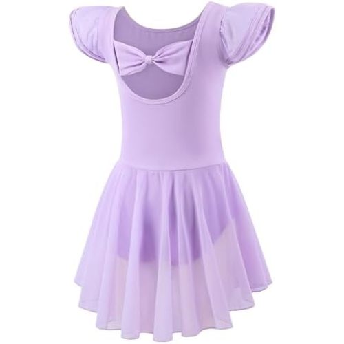 Ballet Leotards for Girls Toddler Dance Leotards Short/Long Sleeve Skirt Ballerina Outfits