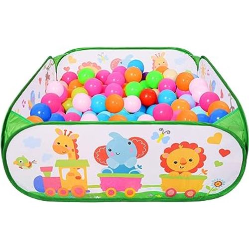 BEESTECH Toddler Ball Pit, Large Pop Up Animal Ball Pits, Play Tent for Babies Toddlers Boy Girls 1, 2, 3 Years Old, Indoor Outdoor Play(Balls Not Included)