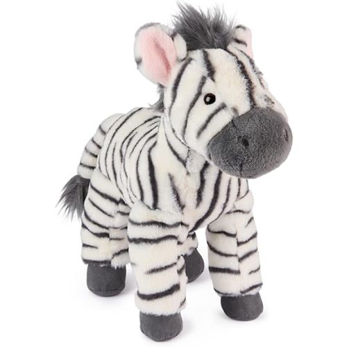 GUND Gemma Zebra Plush, Zebra Stuffed Animal for Ages 1 and Up, Gray/White, 12"