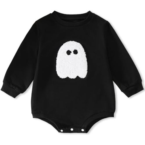 Halloween Newborn Baby Boy Girl Pumpkin Sweatshirt Romper Infant Long Sleeve Bodysuit Fall Clothes