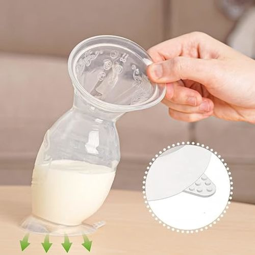 Haakaa Manual Breast Pump with Base 5.4oz/150ml - 5oz/150ml